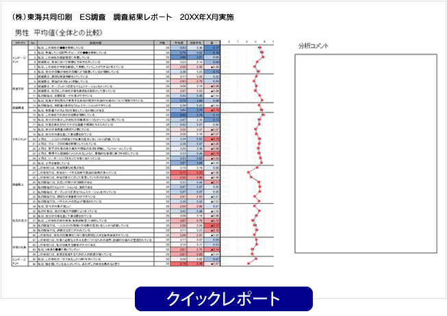 ES調査（クイックレポート）イメージ